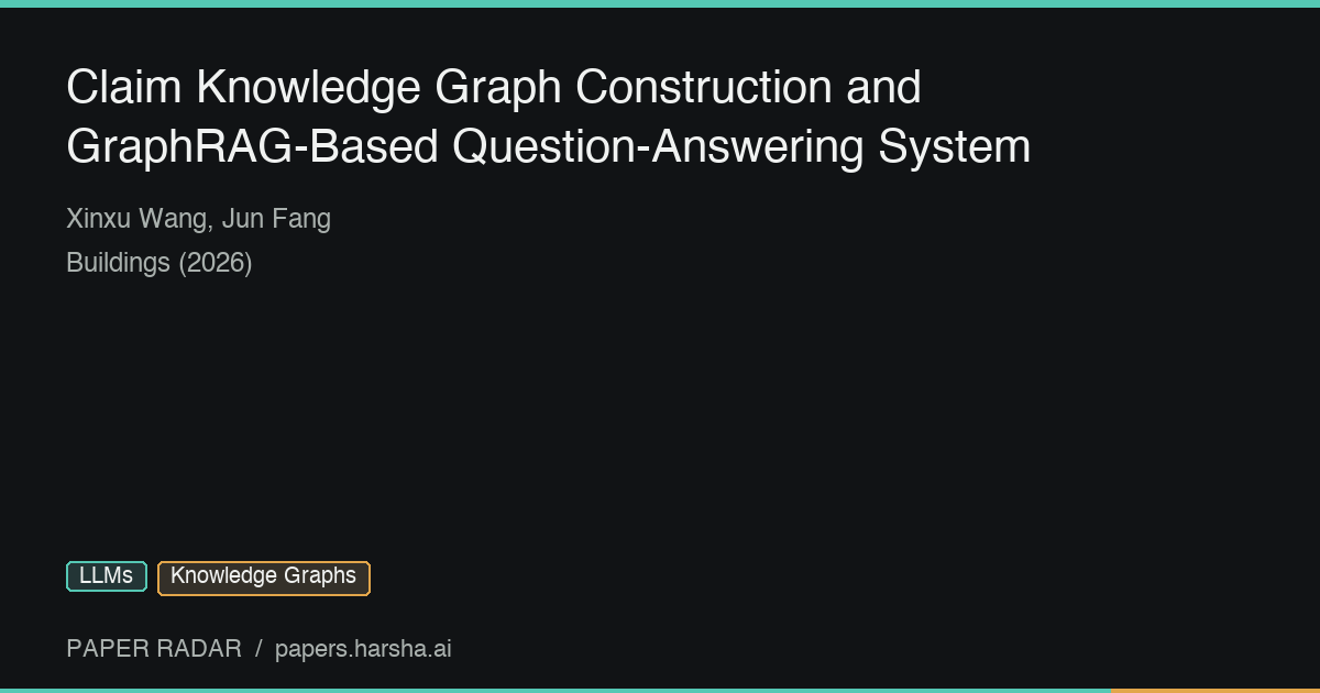 Claim Knowledge Graph Construction and GraphRAG-Based Question ...
